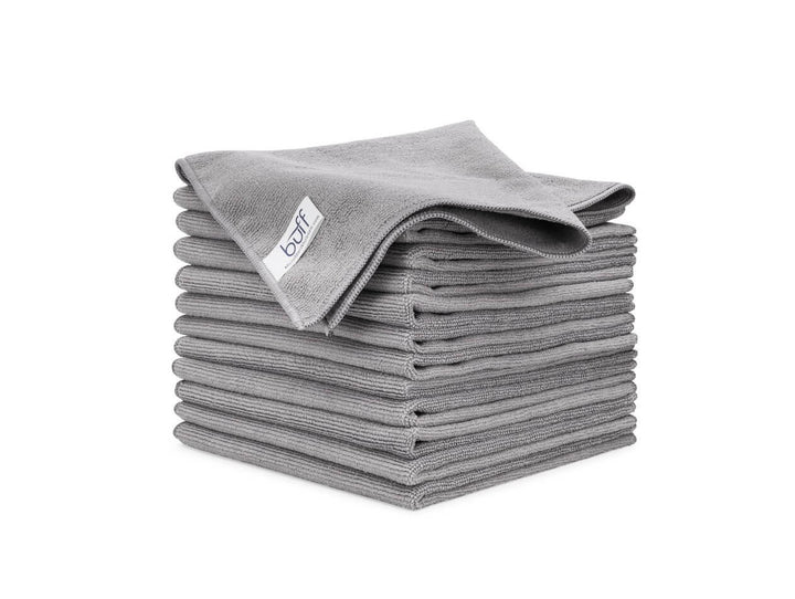 Pro Microfiber Towels (12pk) Grey - SILCA | silca towel | cleaning towel | microfiber towel