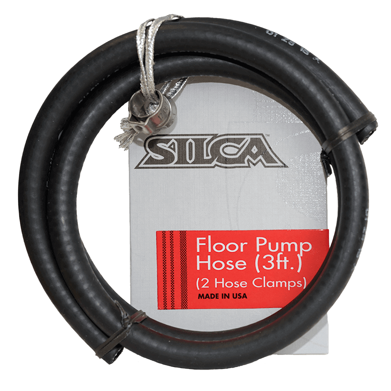 Replacement Hose with clamps - SILCA | floor pump hose | hose with clamps | 2 hose clamps