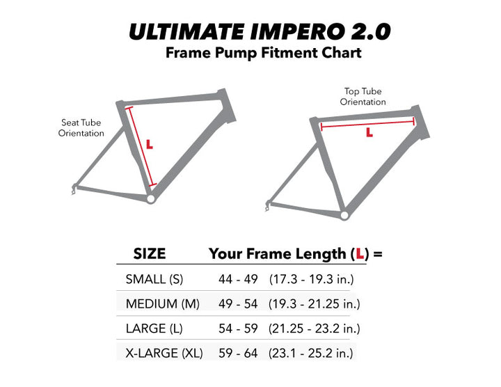 Silca Impero Ultimate Frame Pump: 47-50cm Frame, Black, MD by Silca Silca Impero Ultimate Frame Pump: 47-50cm Frame, Black, MD by Silca