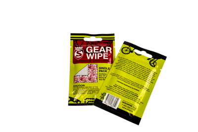 Gear Wipe Singles | 12 packs | Disposable towels | cleaner | bike cleaner | gear cleaner | hands cleaner | wipes