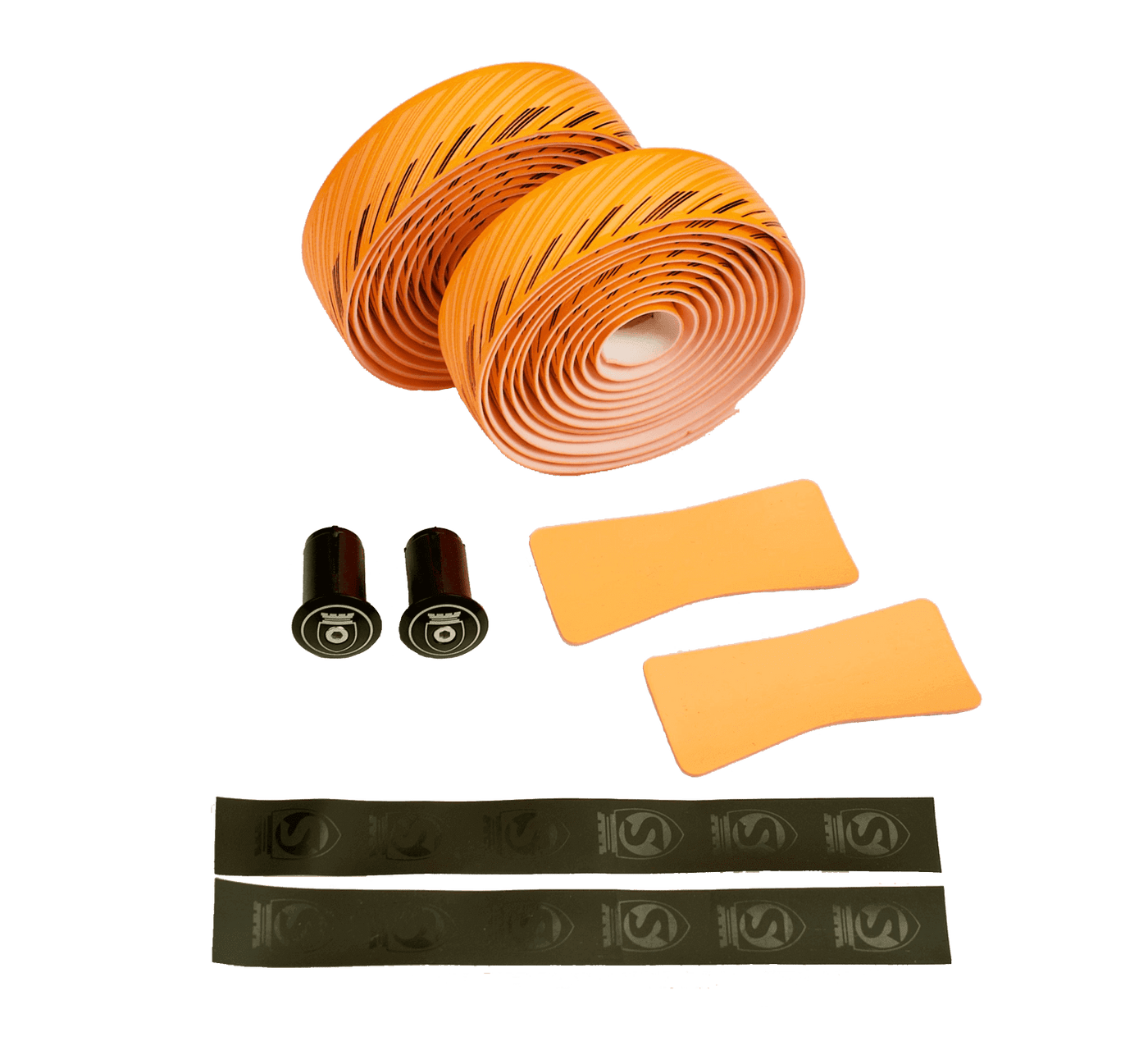 NASTRO CUSCINO BAR TAPE NEON ORANGE w/Black - SILCA