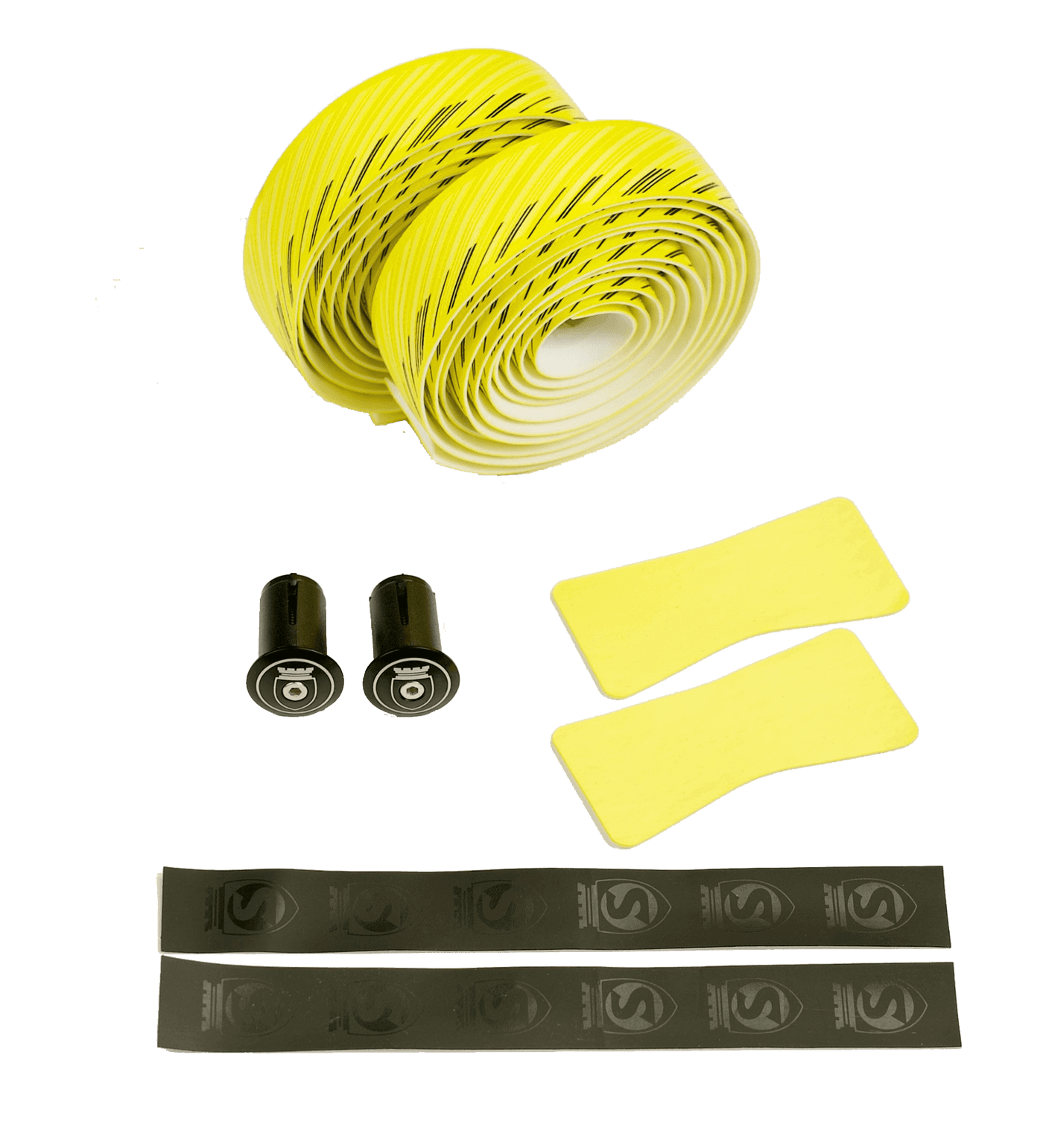 NASTRO CUSCINO BAR TAPE NEON YELLOW w/Black - SILCA