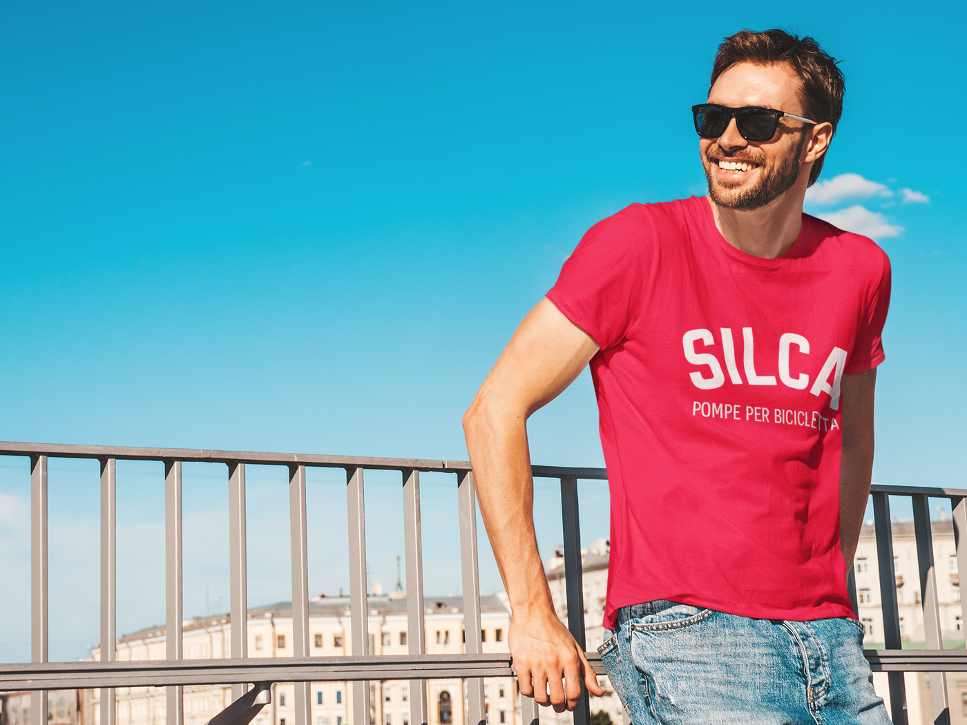 SILCA Red Pompe Bicicletta T-Shirt